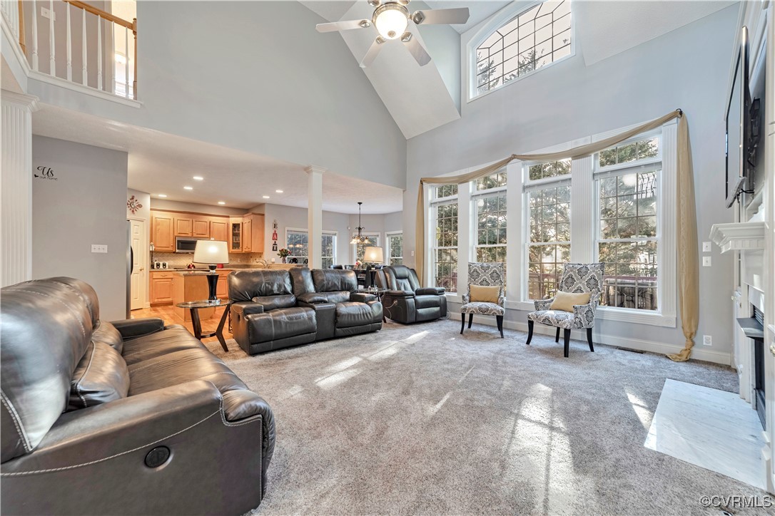 5000 Faraday Drive Chester, VA 23831 - Photo 13 of 40 a living room with furniture and a large window