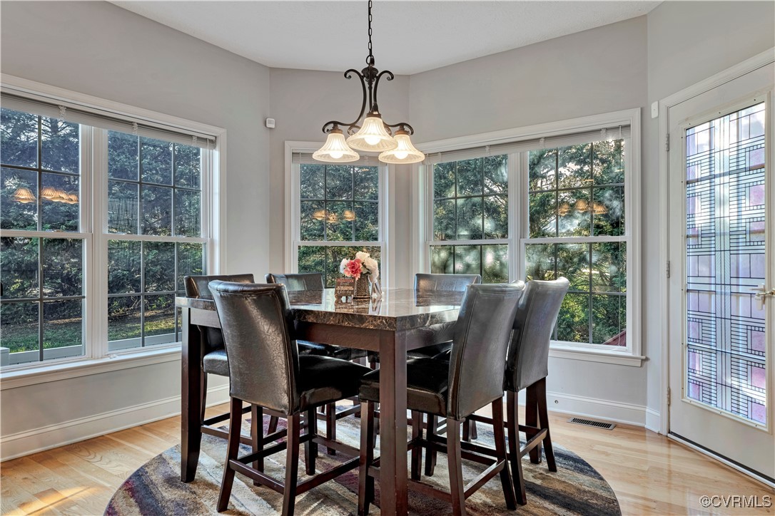5000 Faraday Drive Chester, VA 23831 - Photo 21 of 40 a dining room with furniture window and wooden floor