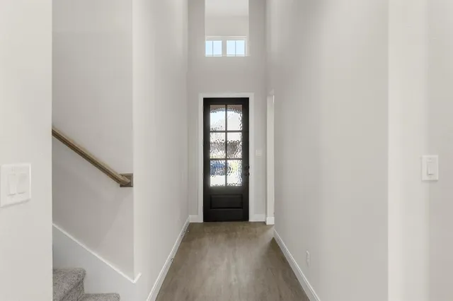 a view of an entryway door