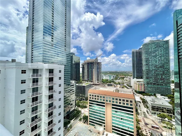 a view of city from balcony