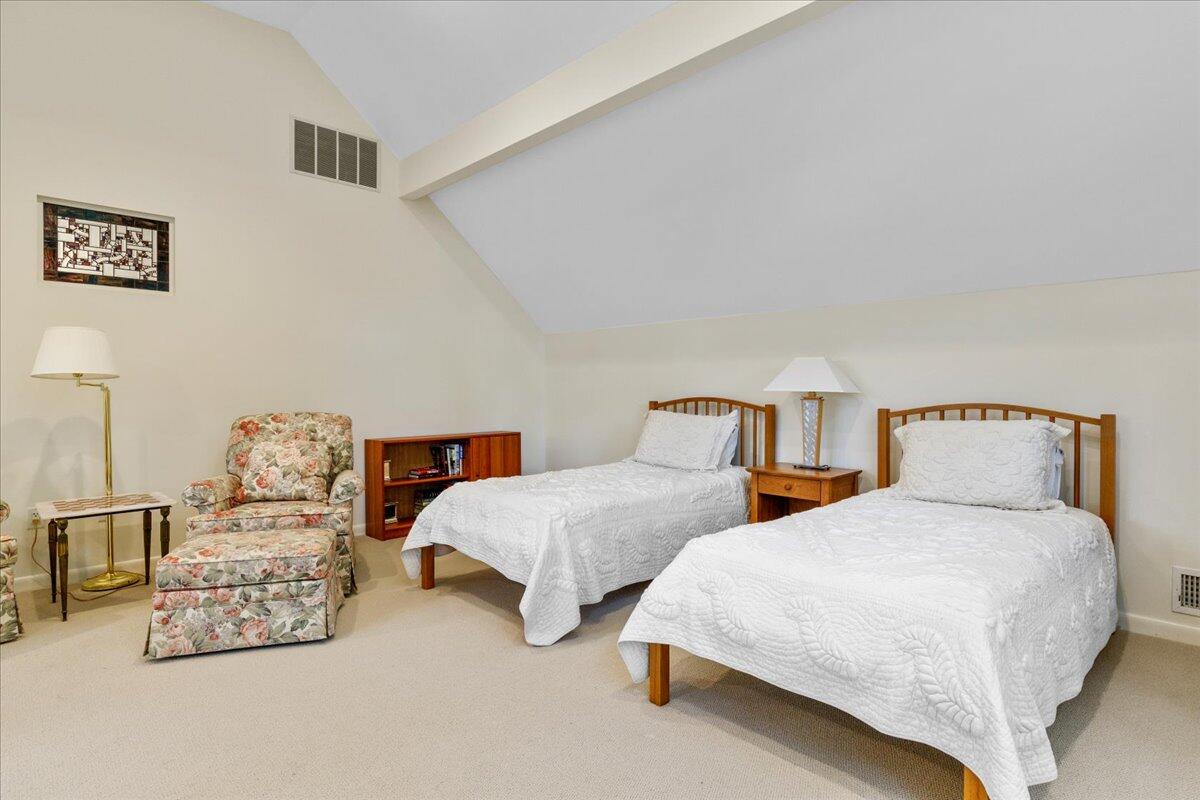 19 Ockway Bay Road Mashpee, MA 02649 - Photo 28 of 79 a bedroom with two beds and painting on the wall