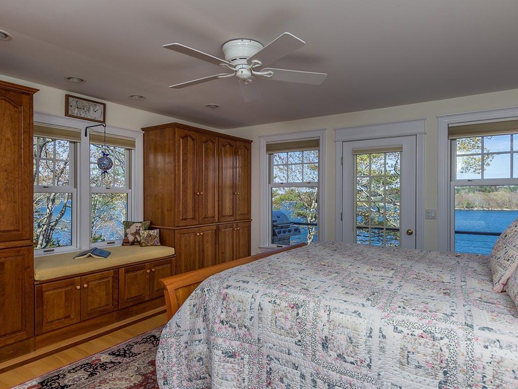 187 Farnham Point Road Boothbay, ME 04544 - Photo 21 of 35 Master bedroom has stunning built-in...