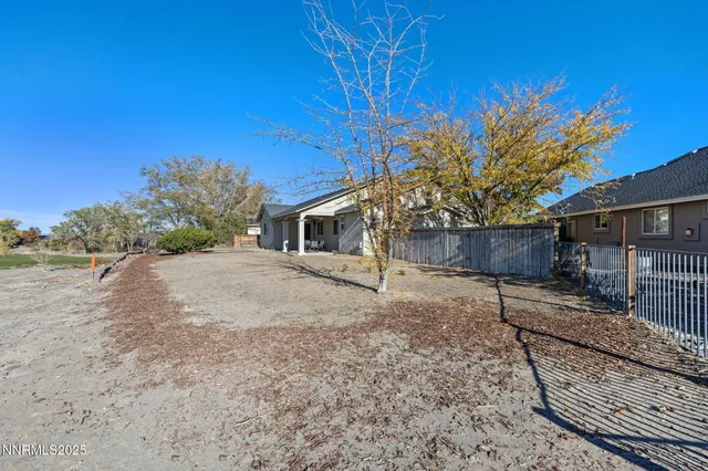 a backyard of a house