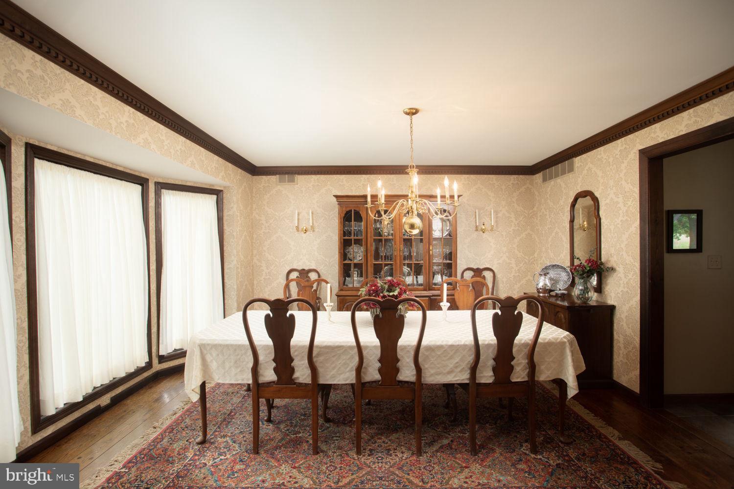 48 Harker Road Chesterfield, NJ 08515 - Photo 6 of 30 a view of a dining room with furniture window and wooden floor
