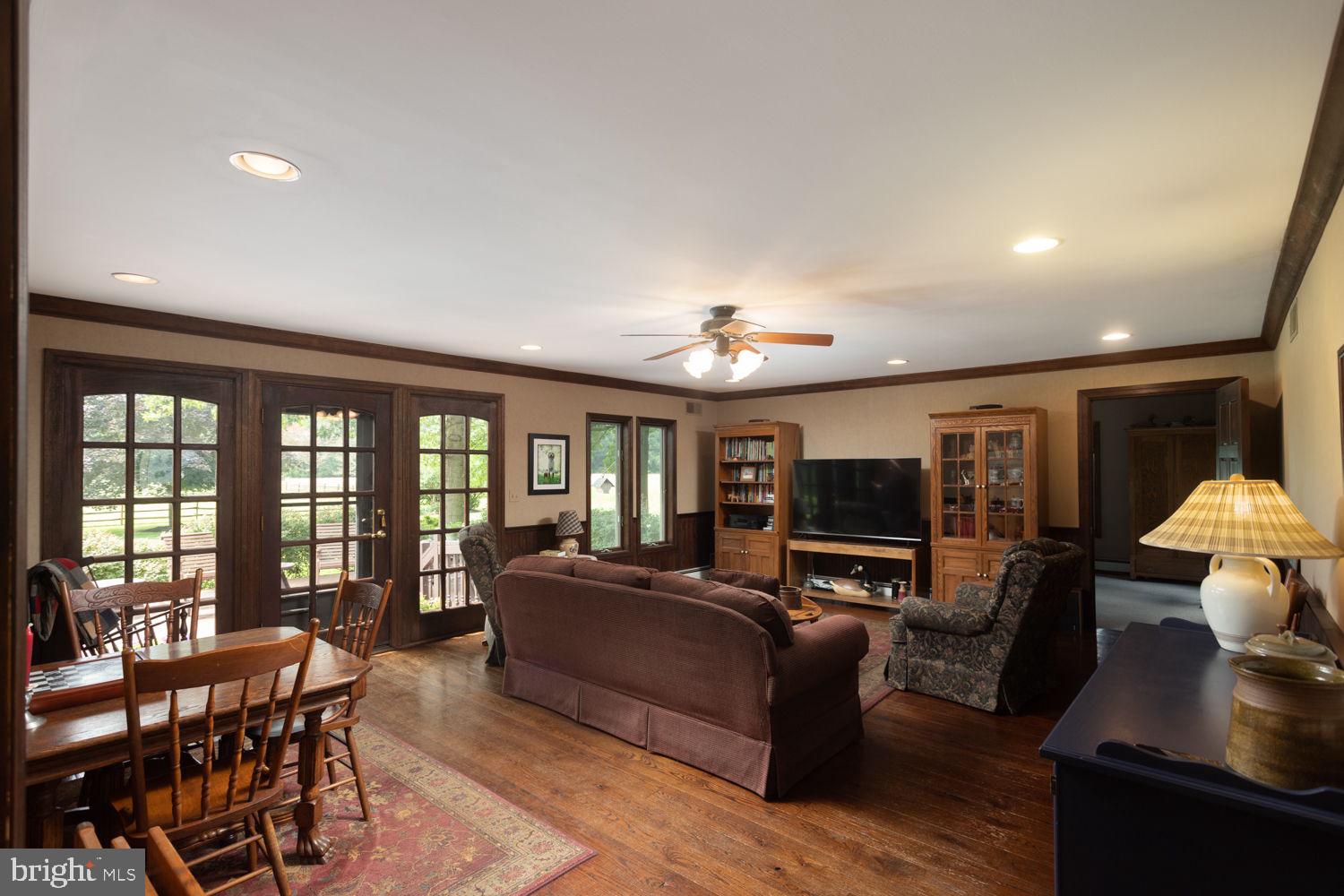 48 Harker Road Chesterfield, NJ 08515 - Photo 9 of 30 a living room with furniture and a flat screen tv