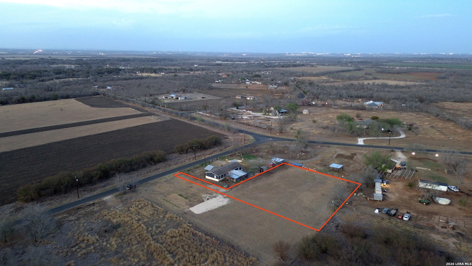 11438 Hollowell Road Atascosa, TX 78002 - Photo 5 of 5 an aerial view of residential houses with outdoor space