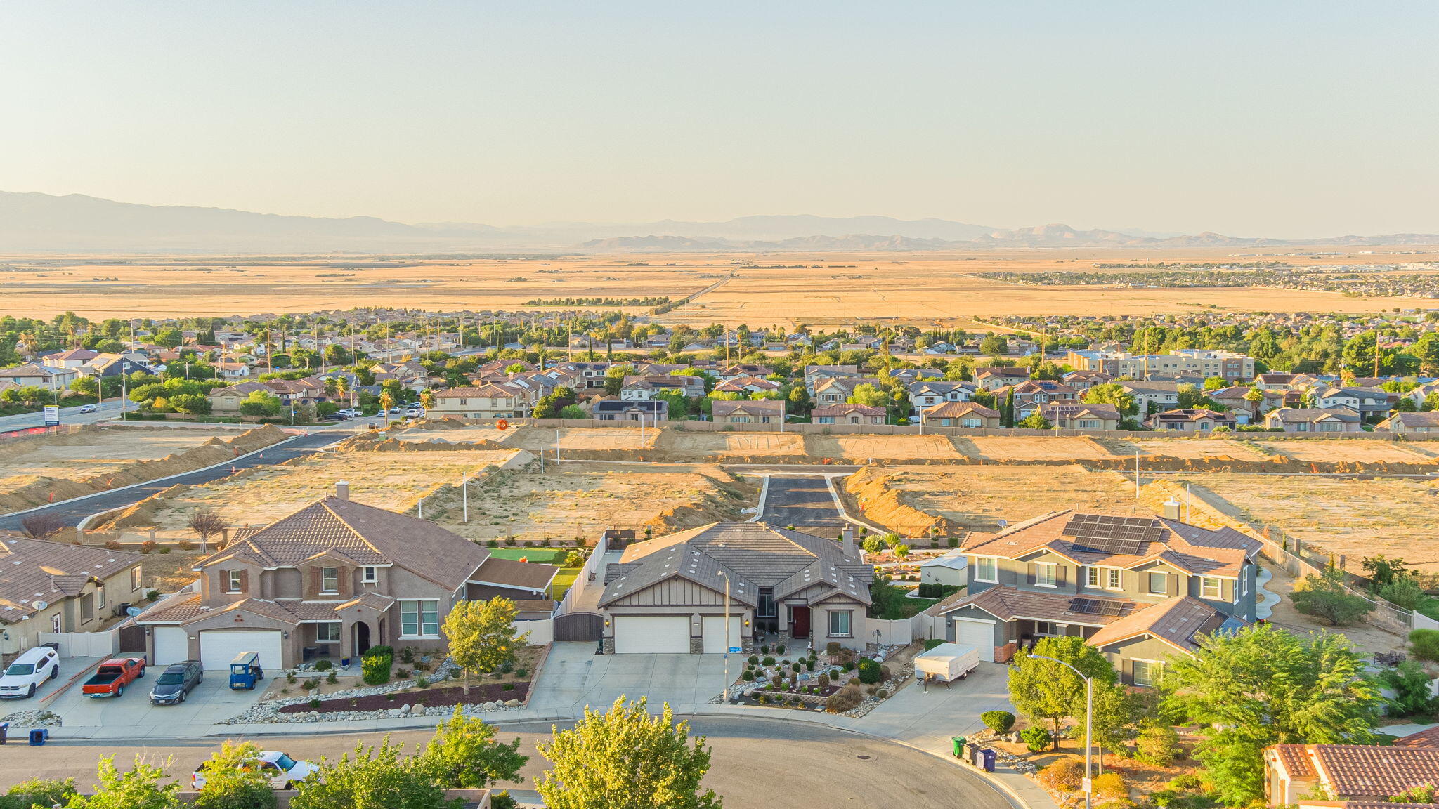 6827 Cabernet Road Palmdale, CA 93551 - Photo 49 of 50 an aerial view of residential building with outdoor space