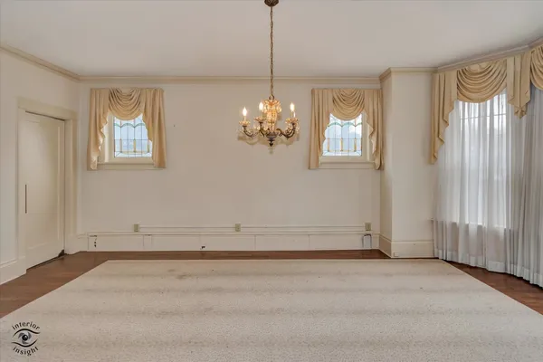 a view of a room with natural light