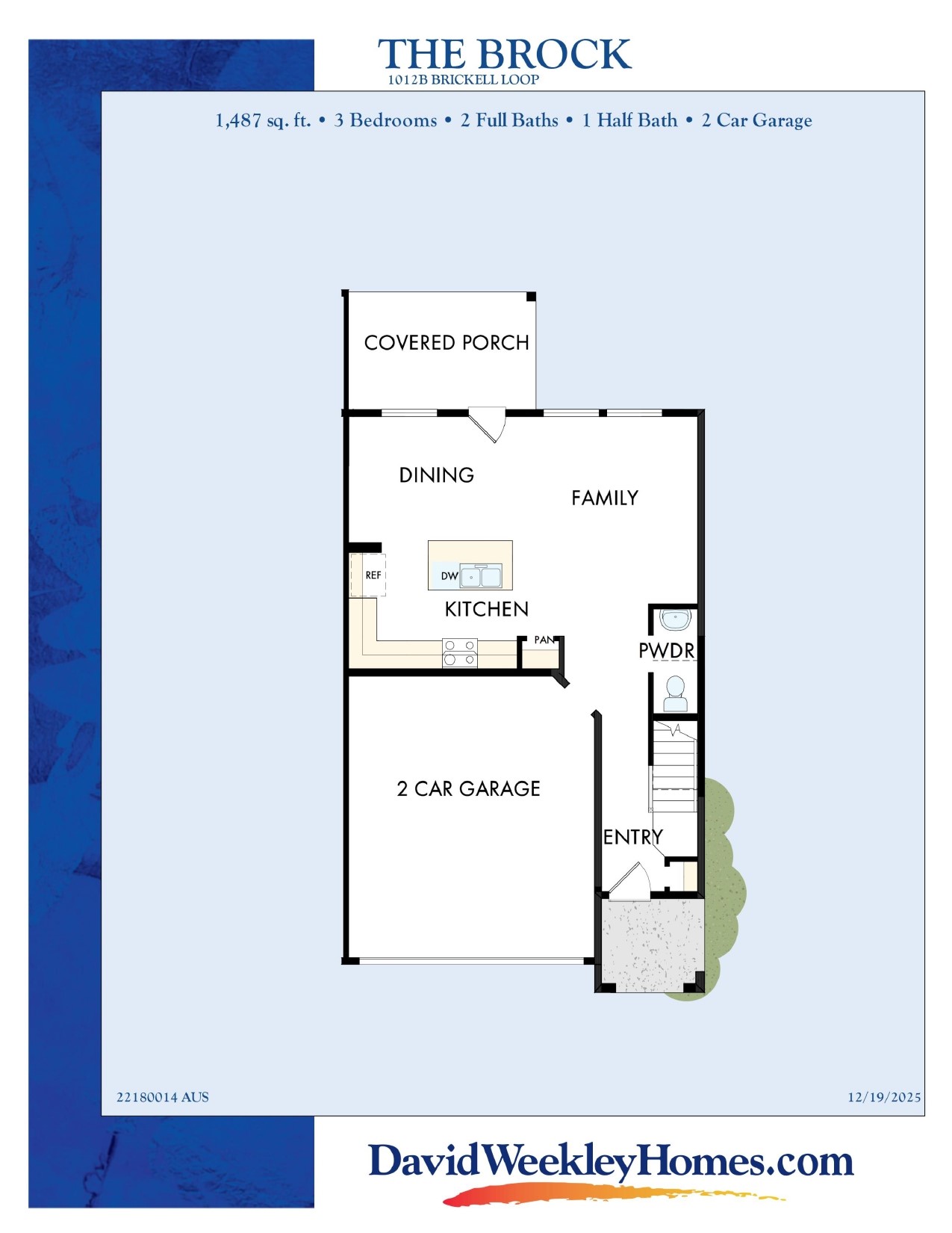 1012 B Brickell Loop Austin, TX 78744 - Photo 22 of 23 Floor Plan - 1st Floor