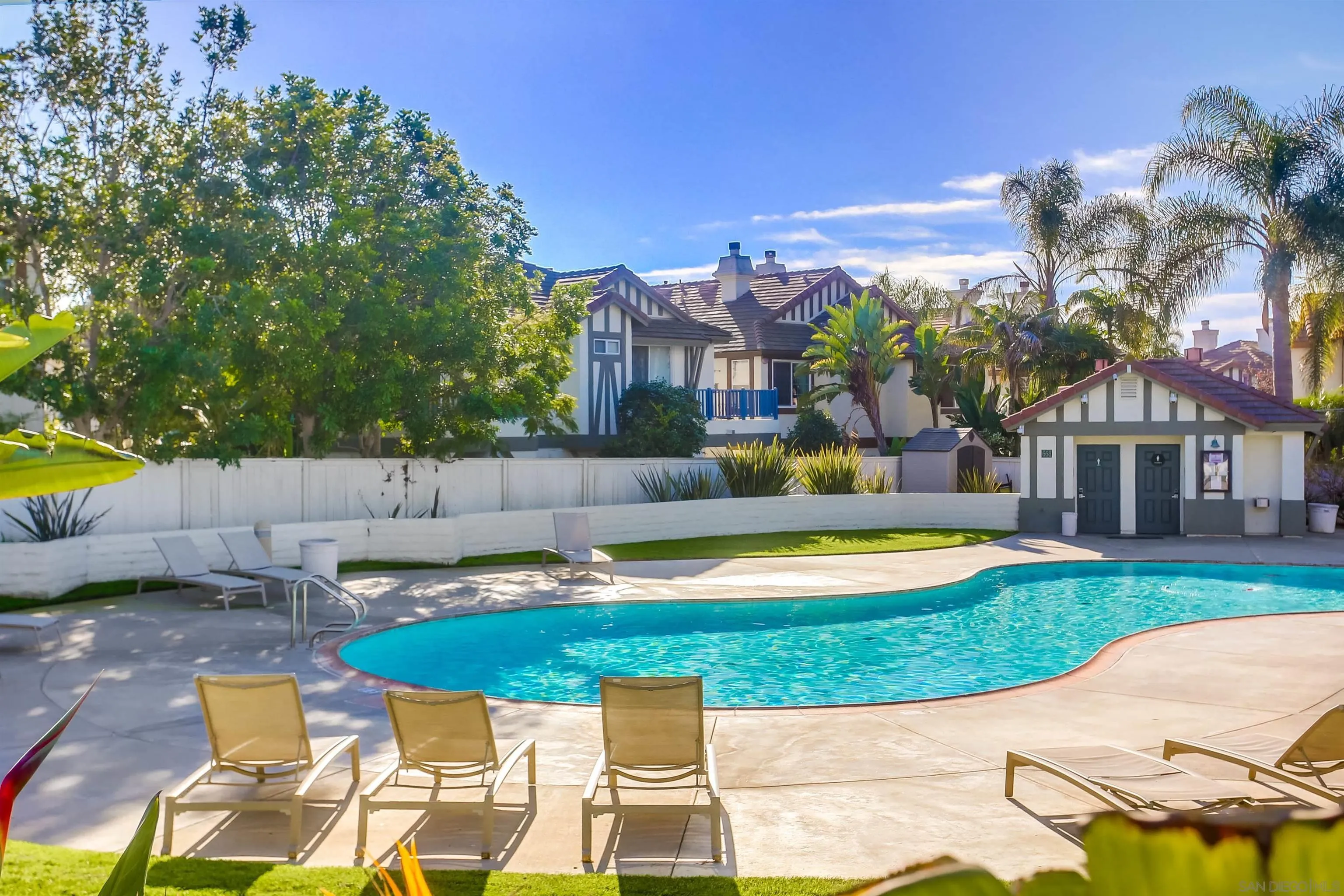382 Carmel Creeper Place Encinitas, CA 92024 - Photo 40 of 43 a view of a swimming pool with a patio