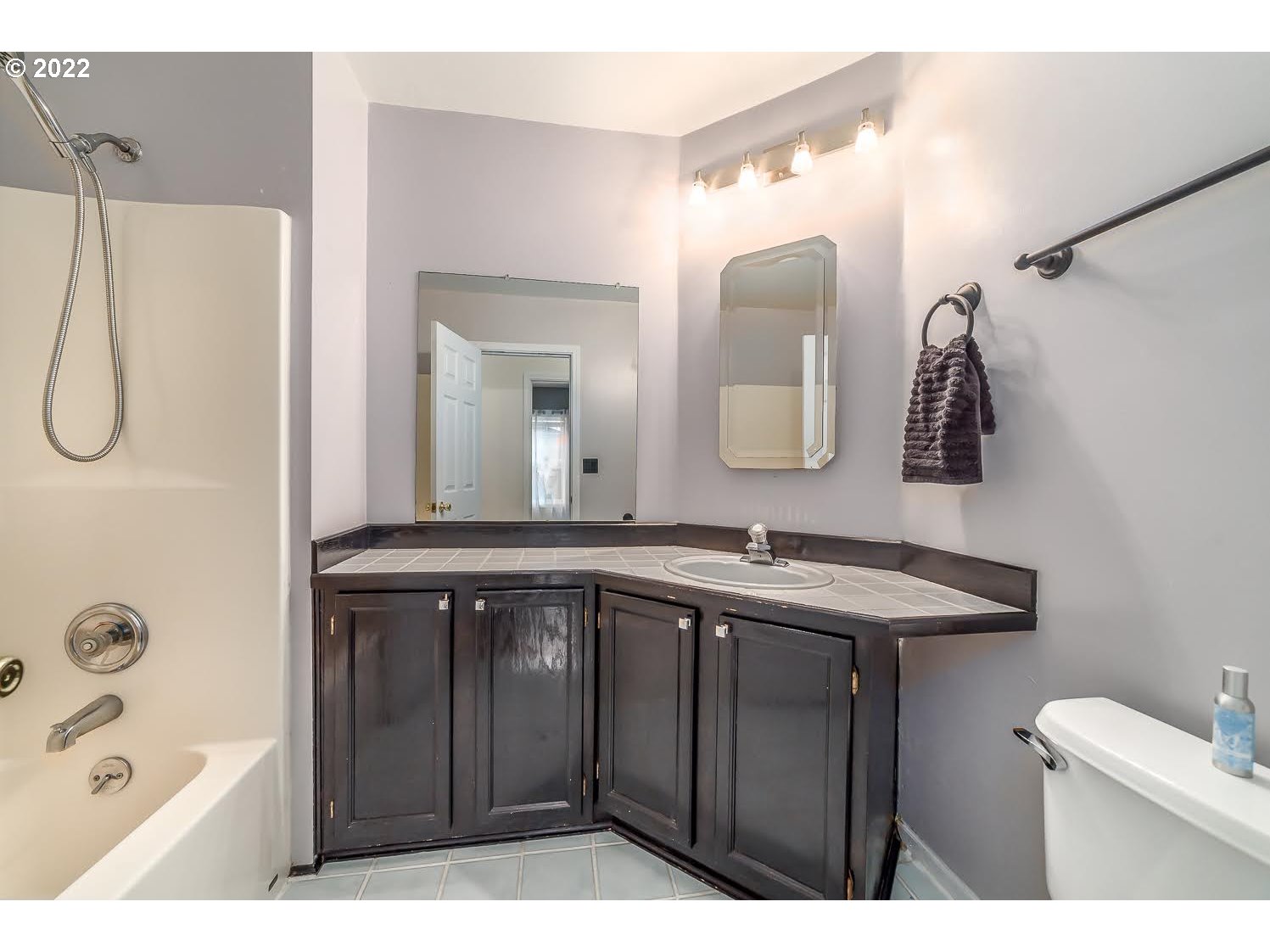 331 South 46th Street Springfield, OR 97478 - Photo 22 of 28 a bathroom with a sink and a mirror