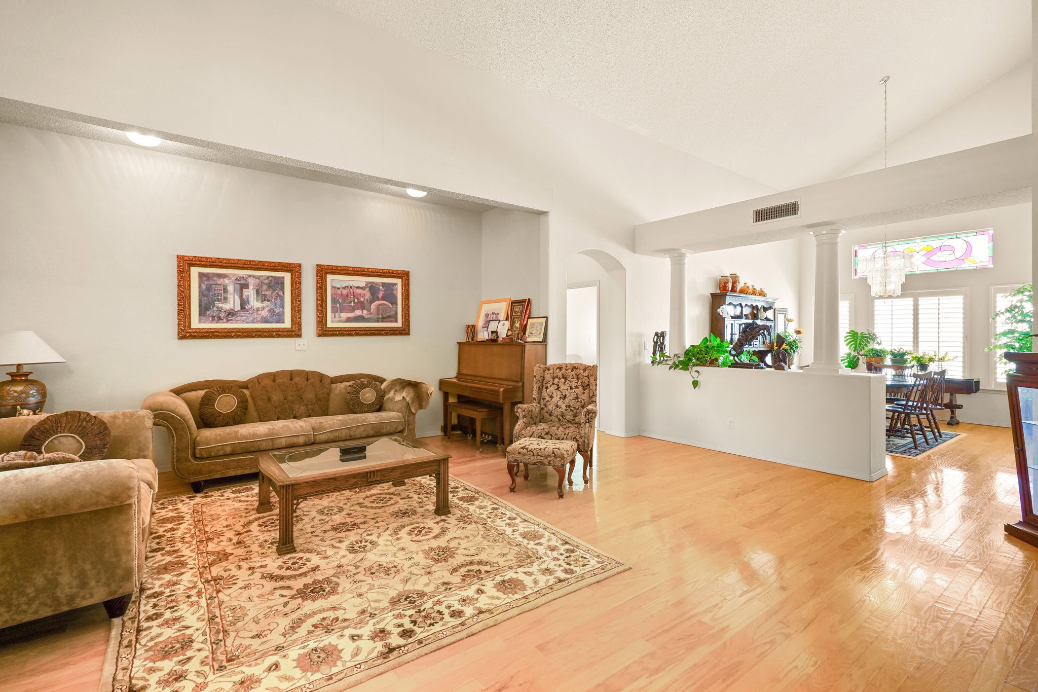 6574 Eagle Ridge Drive El Paso, TX 79912 - Photo 5 of 50 a living room with furniture and wooden floor