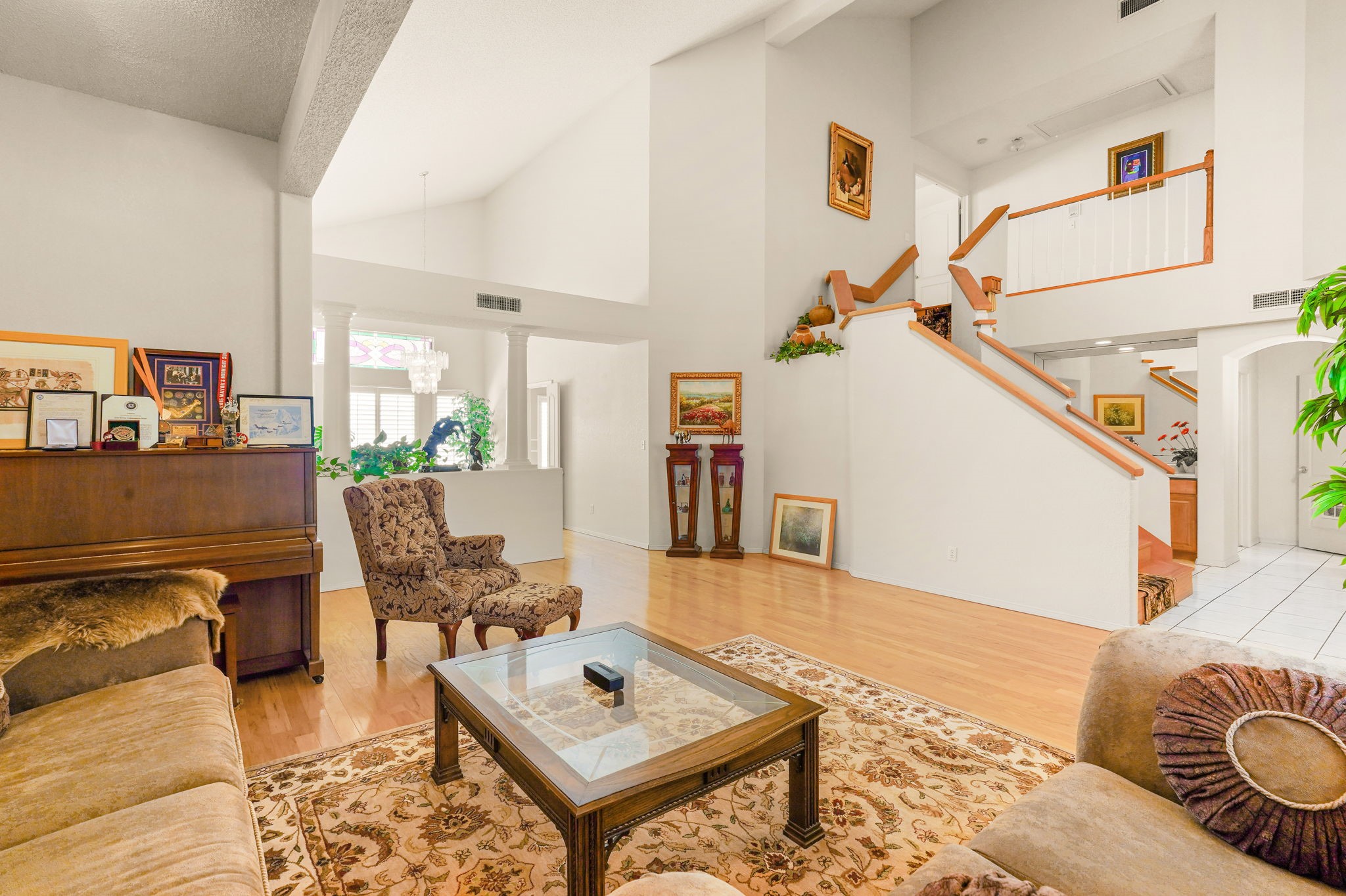 6574 Eagle Ridge Drive El Paso, TX 79912 - Photo 8 of 50 a living room with furniture and a wooden floor