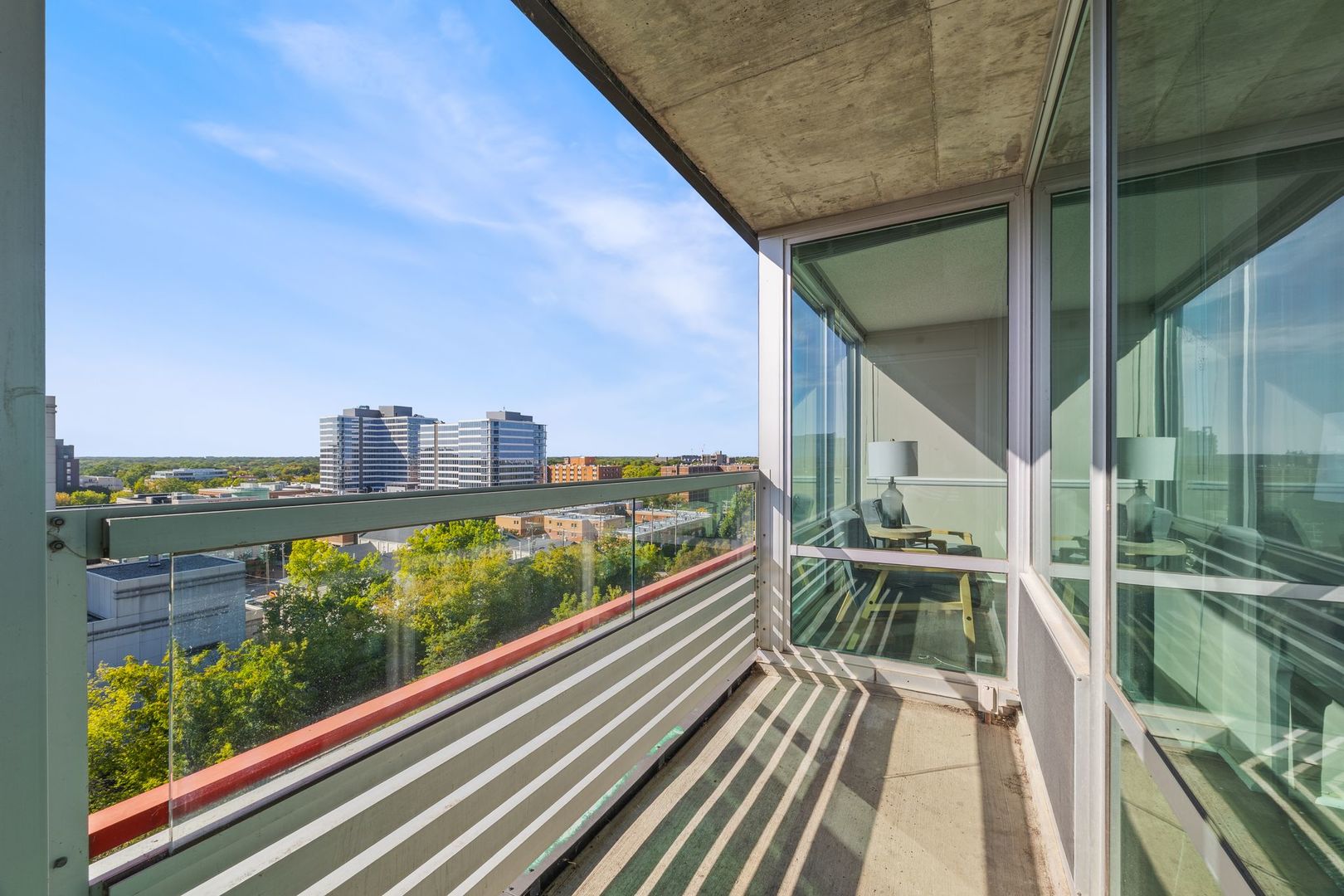 800 Elgin Road, Unit 1218 Evanston, IL 60201 - Photo 15 of 26 a view of balcony with city view