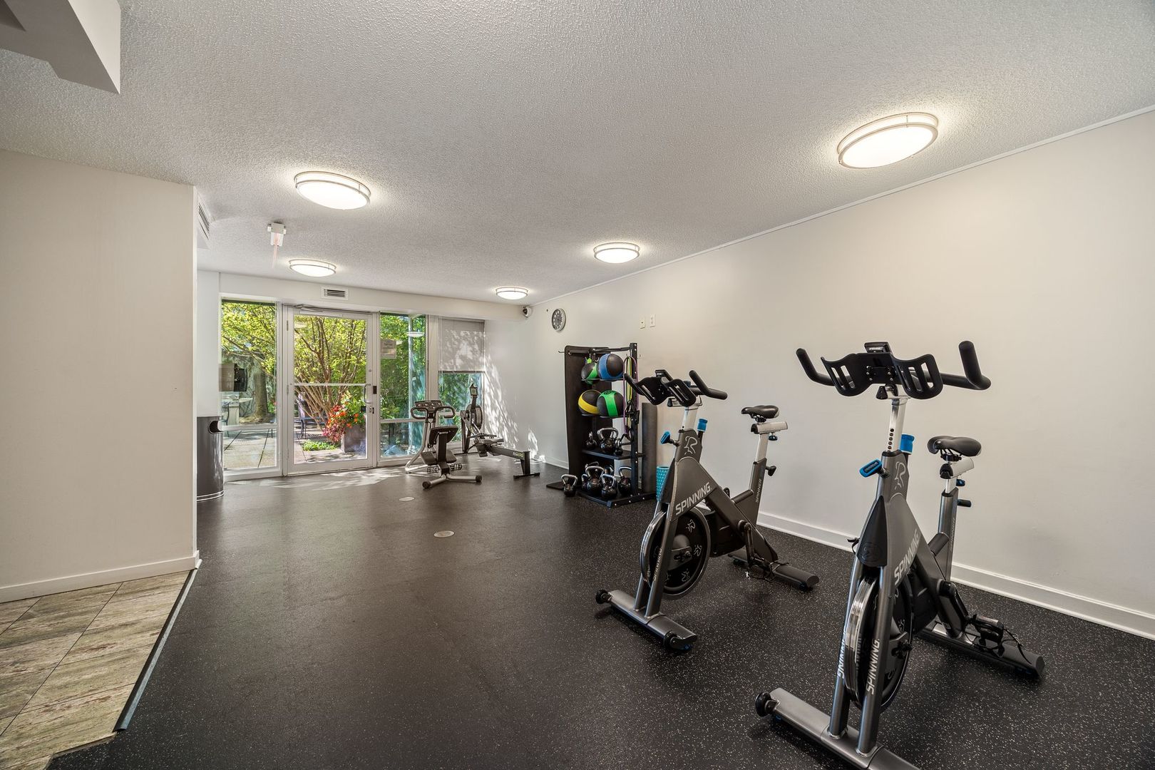 800 Elgin Road, Unit 1218 Evanston, IL 60201 - Photo 20 of 26 a view of a room with gym equipment