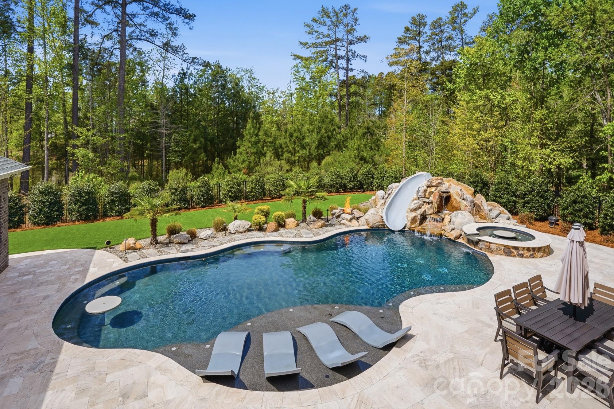411 Turtleback Ridge Weddington, NC 28104 - Photo 37 of 48 a view of a backyard with sitting area