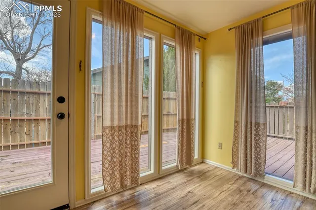 a kitchen with a stove and a microwave