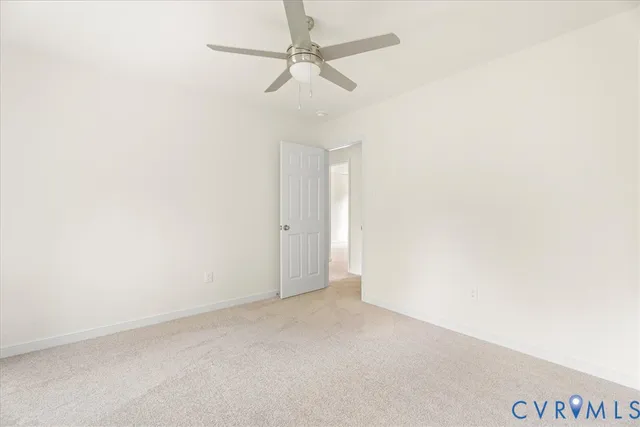 a view of an empty room