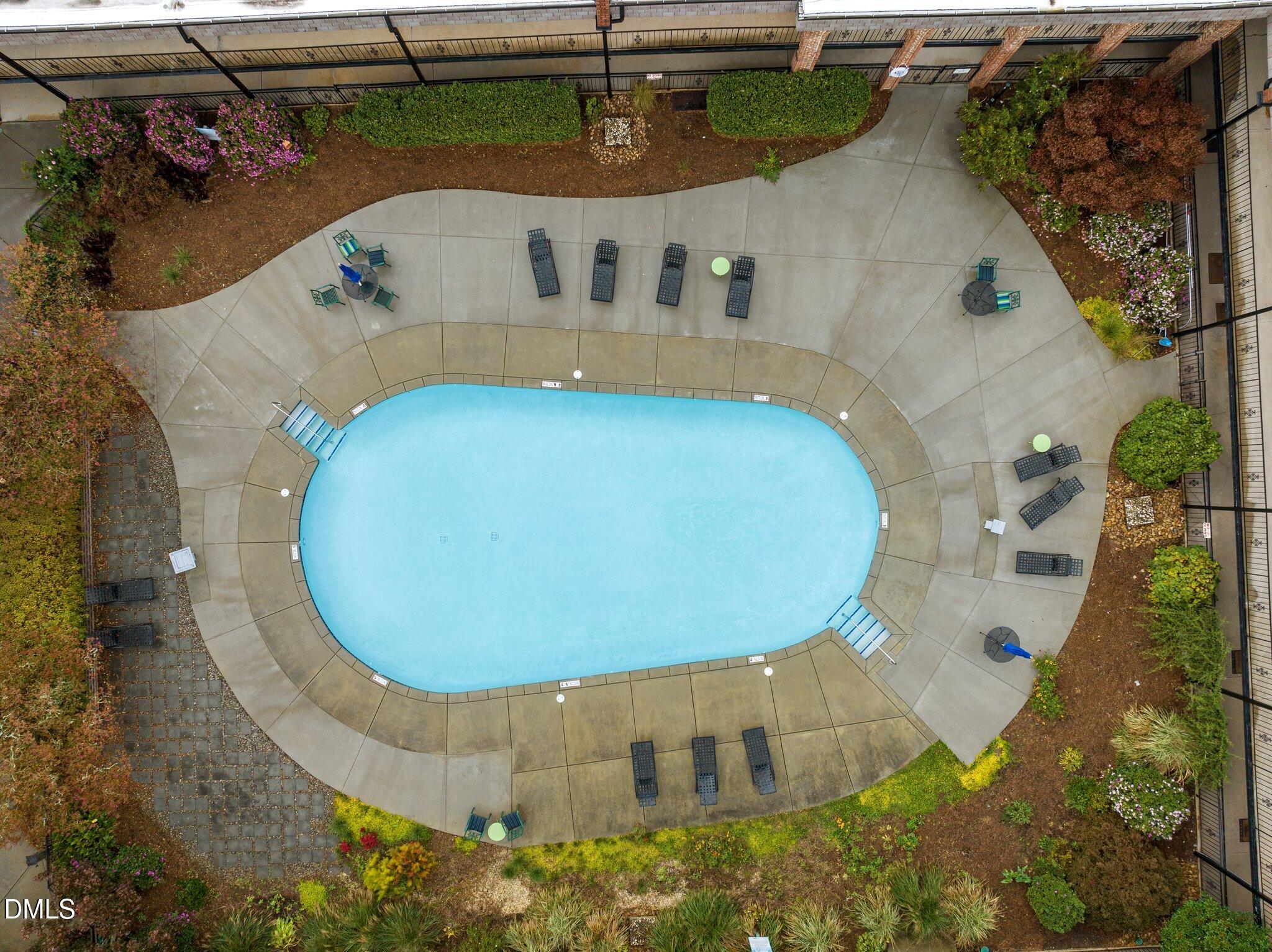 807 West Trinity Avenue, Unit 153 Durham, NC 27701 - Photo 32 of 39 an aerial view of a swimming pool