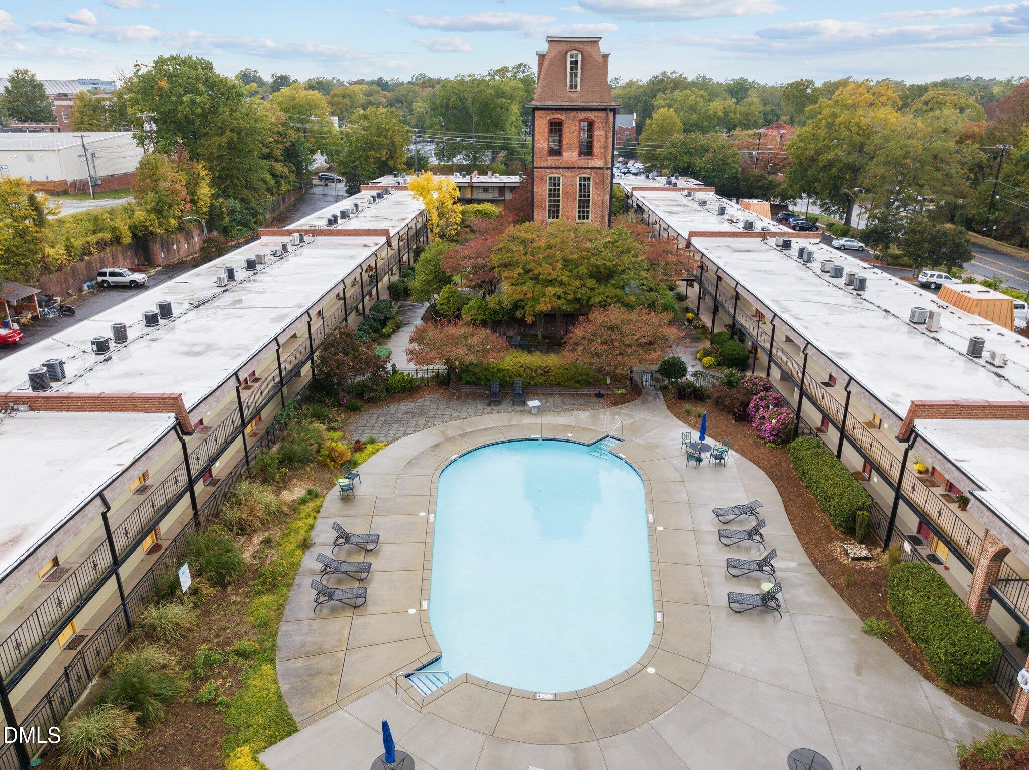 807 West Trinity Avenue, Unit 153 Durham, NC 27701 - Photo 36 of 39 a view of a house with a swimming pool