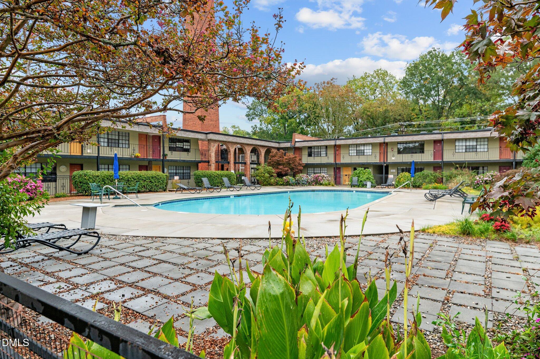 807 West Trinity Avenue, Unit 153 Durham, NC 27701 - Photo 37 of 39 a view of a house with a swimming pool