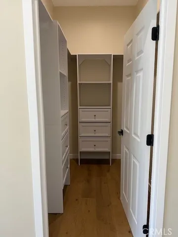 a view of closet area