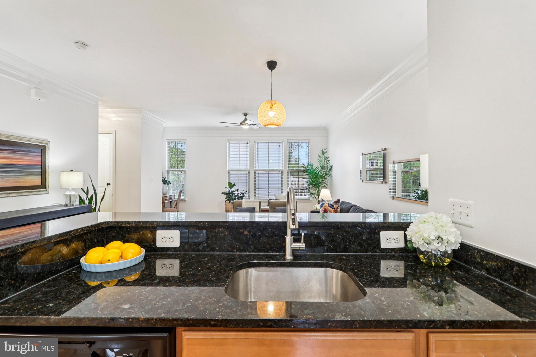 4505 Potomac Highlands Circle Triangle, VA 22172 - Photo 22 of 65 a kitchen with a stove a sink and a granite counter tops
