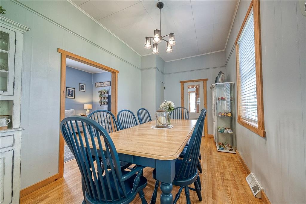424 Joffre Cherry Valley Road Burgettstown, PA 15021 - Photo 27 of 40 a view of a dining room with furniture and window