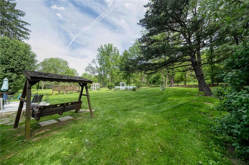 424 Joffre Cherry Valley Road Burgettstown, PA 15021 - Photo 6 of 40 a view of backyard with a table and a chairs