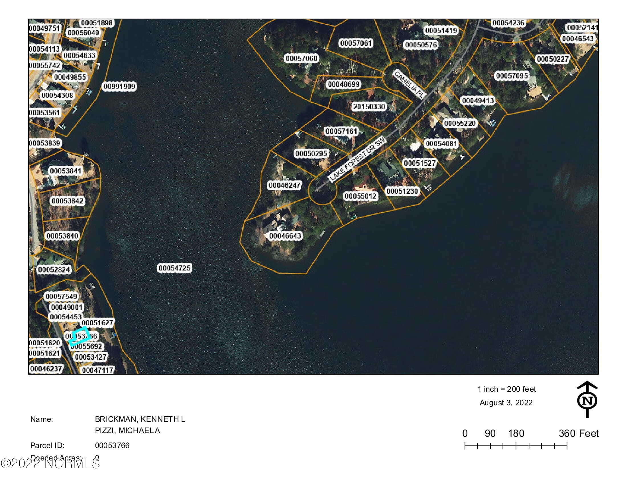 4 Lake Pinehurst Villas Road Pinehurst, NC 28374 - Photo 40 of 56 Aerial plat, Home is E facing-1