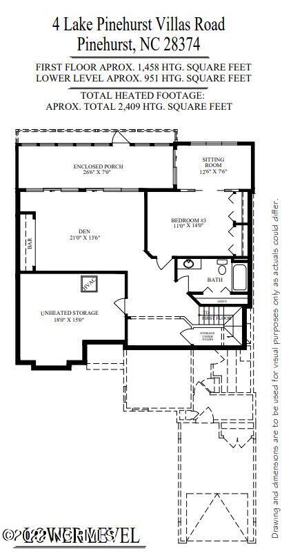 4 Lake Pinehurst Villas Road Pinehurst, NC 28374 - Photo 56 of 56 Floor plan - lower level