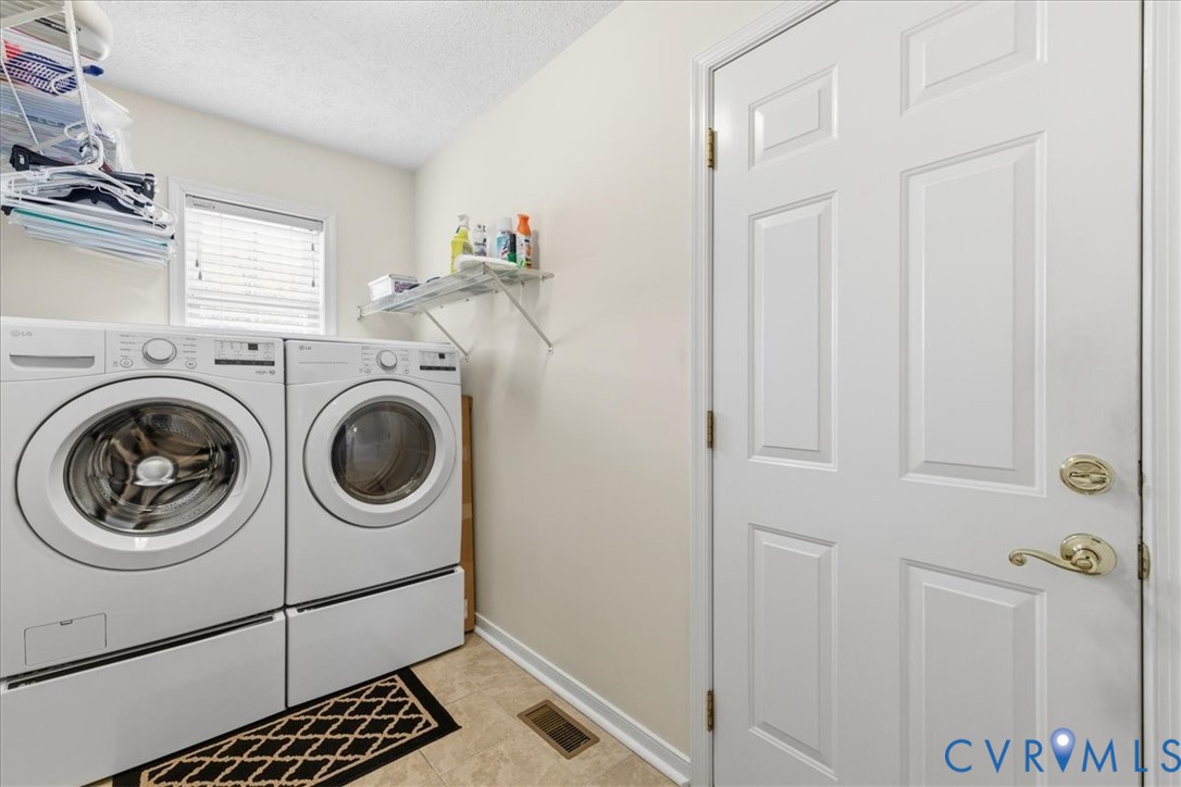 4601 Fall Harvest Court Prince George, VA 23875 - Photo 17 of 49 a view of a storage & utility room with washer and dryer