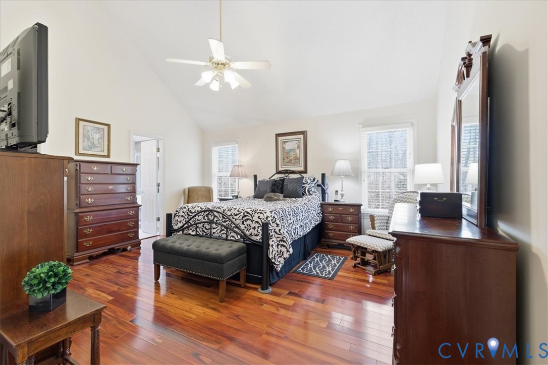 4601 Fall Harvest Court Prince George, VA 23875 - Photo 19 of 49 a bedroom with a bed window and a flat screen tv