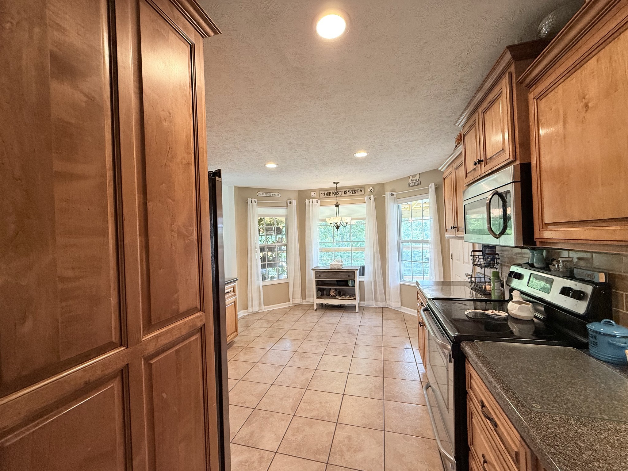 1479 Mt Vernon Road Bethpage, TN 37022 - Photo 12 of 39 a kitchen with granite countertop a sink and a refrigerator