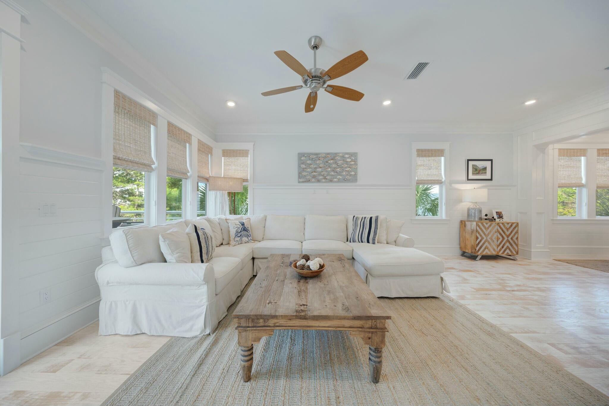 166 Clipper St Inlet Beach Inlet Beach, FL 32461 - Photo 24 of 71 a living room with furniture and a large window