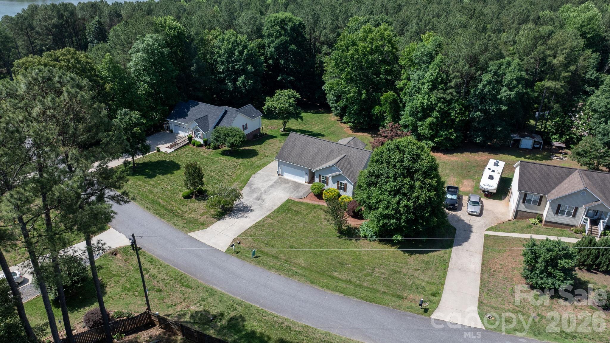 4967 Addison Lane Hickory, NC 28601 - Photo 38 of 43 an aerial view of a house with a garden