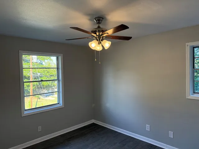 a window in an empty room