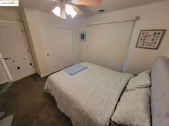 an aerial view of house with yard