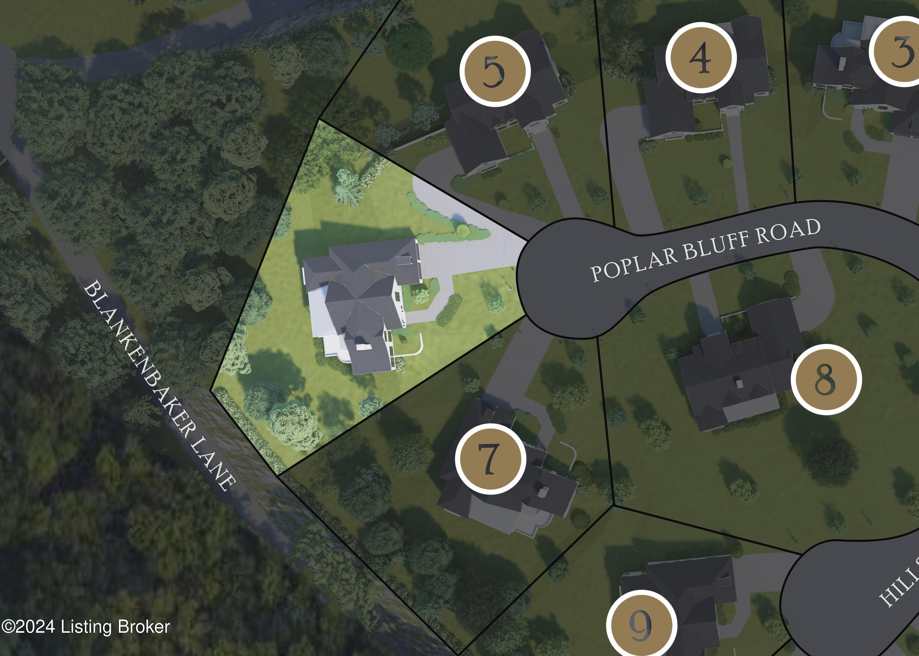 4500 Poplar Mnr Road Louisville, KY 40207 - Photo 1 of 17 Site-plan_lot6