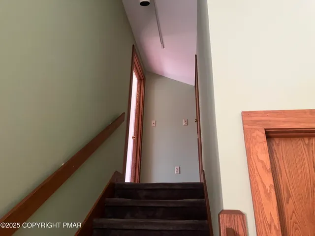 an empty room with closet