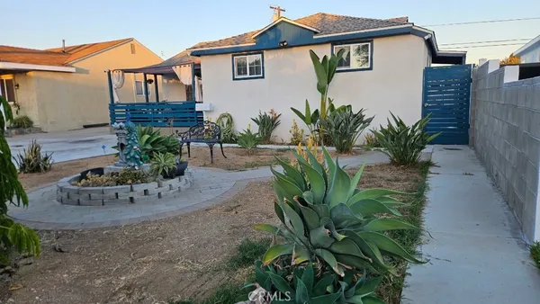 a view of a house with a patio
