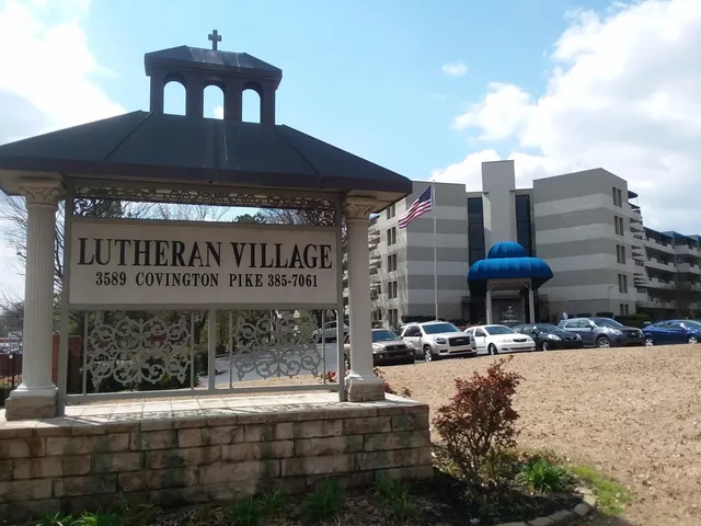 a view of a building with street view