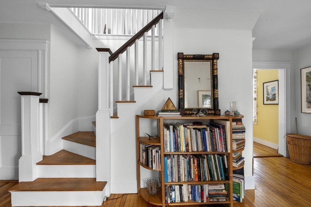 10 High Rock Way Boston, MA 02135 - Photo 13 of 26 a view of a hallway with wooden floor and entryway