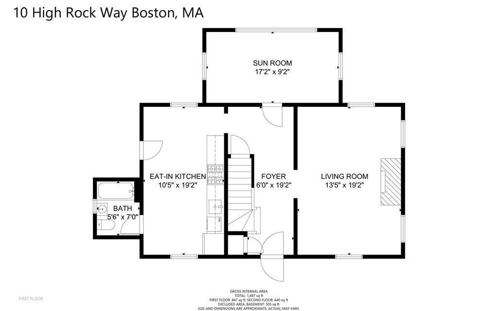 10 High Rock Way Boston, MA 02135 - Photo 24 of 26 a picture of a wall with a white wall and a white wall