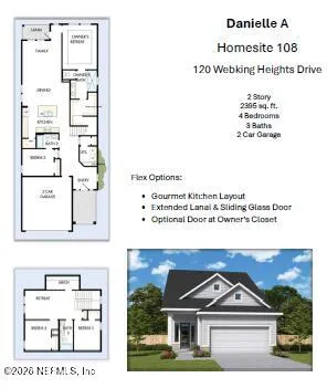 $601,670 | 120 Webking Hts Drive, St. Augustine, FL 32092