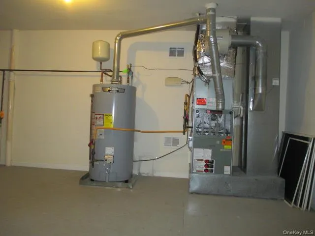 a bathroom with a shower and a mirror