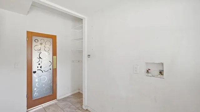 a view of a garden from a window