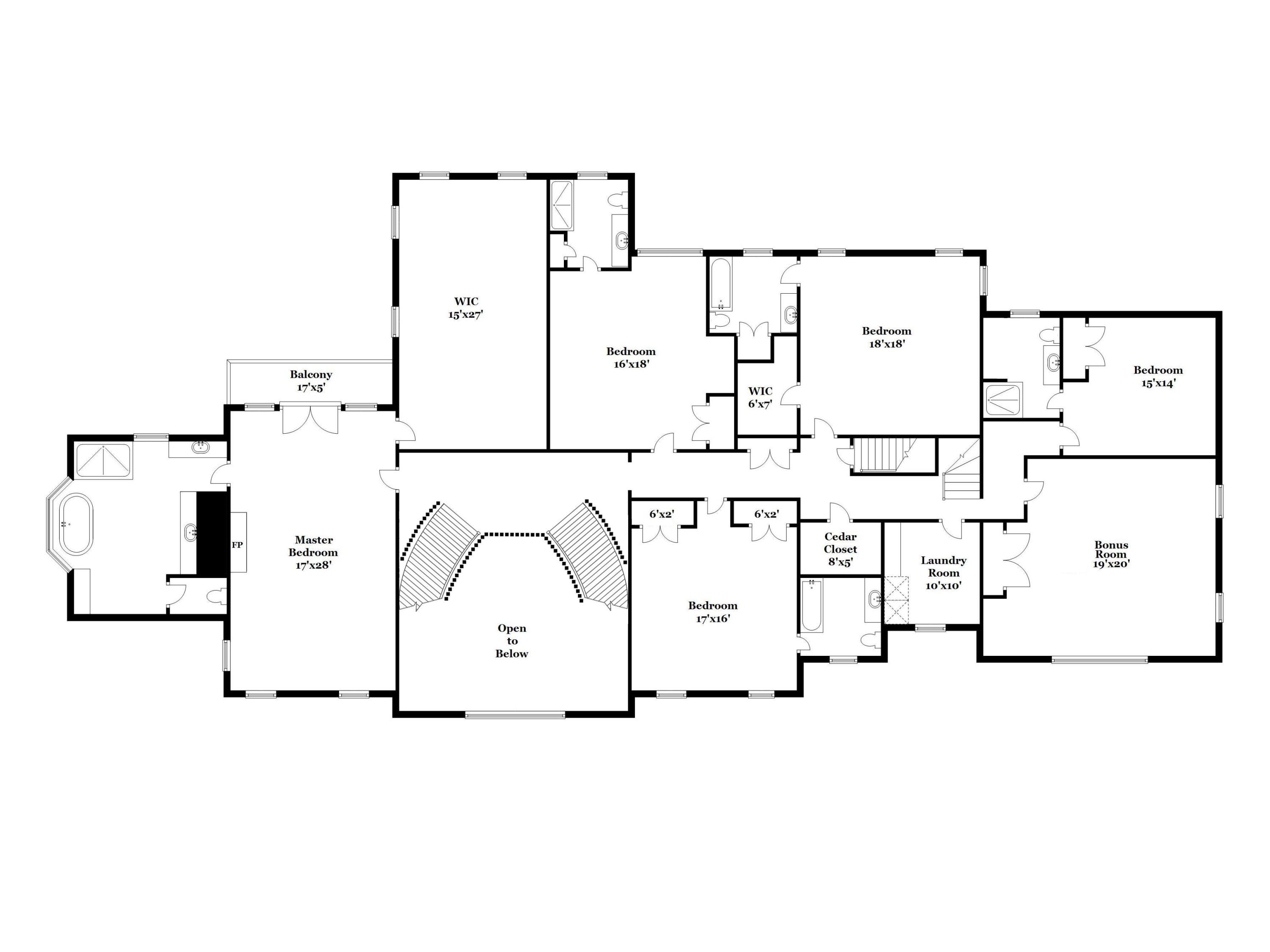 5 Peach Hill Road Darien, CT 06820 - Photo 61 of 62 floorplan-upper-217926