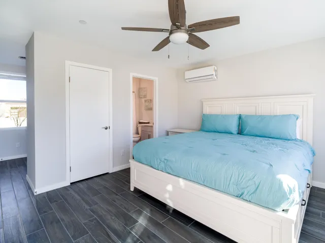 a view of an outdoor space and swimming pool