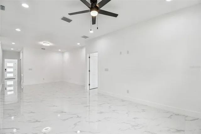 a view of an empty room